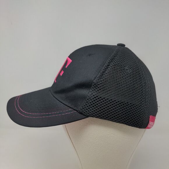 T Mobile Tuesdays Women's Mesh Back Strapback Hat Black Pink OSFA - Picture 3 of 7